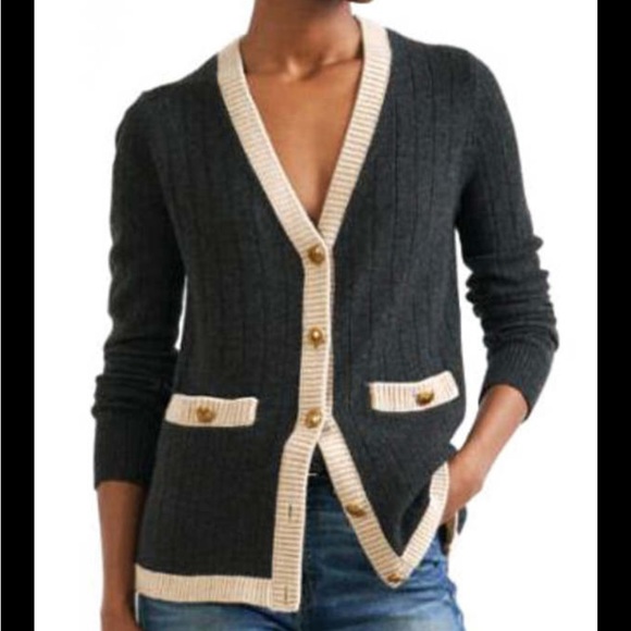 Nili Lotan grey cashmere wool cardigan - Picture 6 of 7